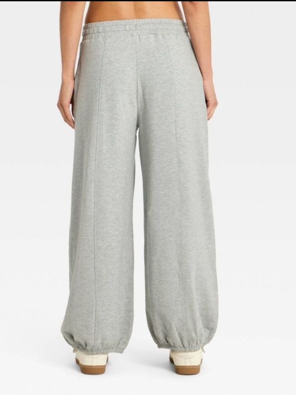 JoyLab Light Gray Drawstring Wide-Leg Joggers - Picture 2 of 3